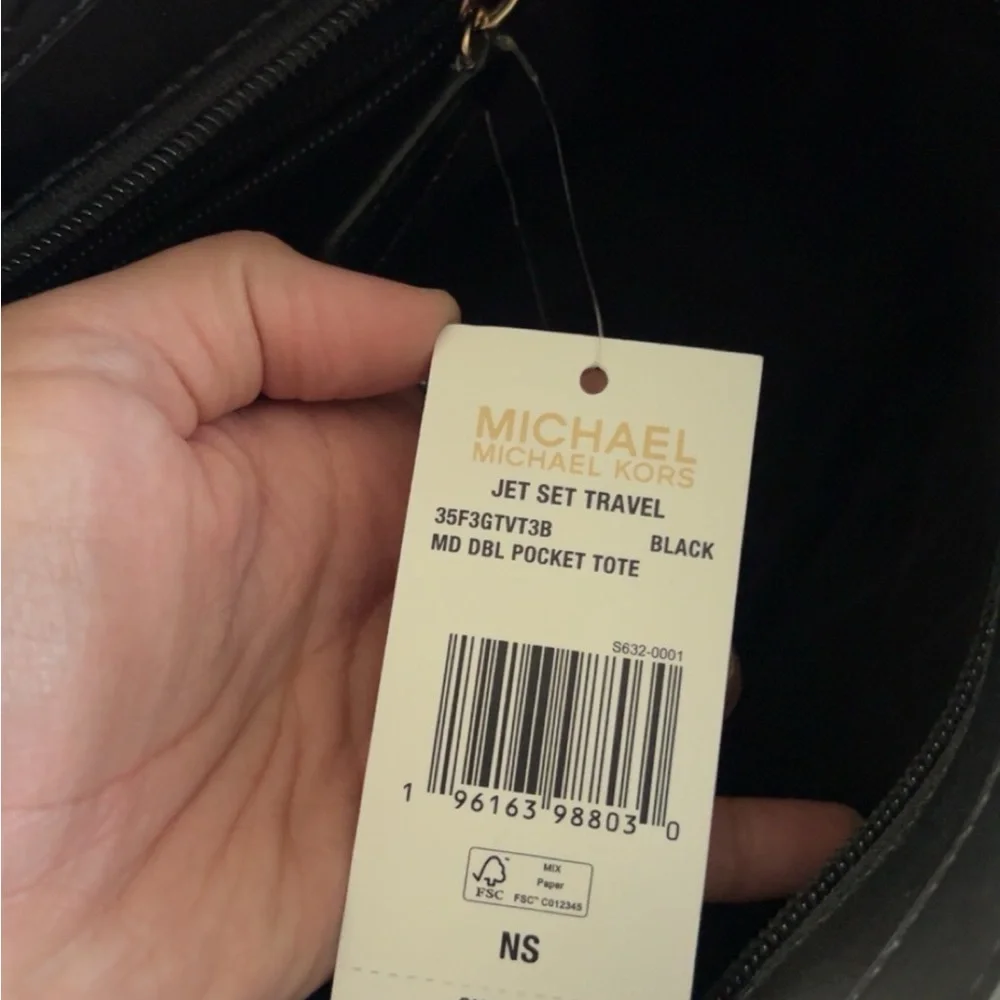 🦋 Michael Kors Black Signature Tote Bag🦋 - Picture 3 of 6